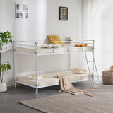 Twin Size Metal Bunk Bed for Kids Teens Adults, Heavy Duty Metal Bunk Bed with Ladder & Full-Length 50825268