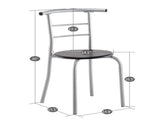 PVC Breakfast Table Black 41781269