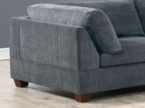 1pc Corner wedge Grey Chenille Fabric Modular Corner wedge Sofa Living Room Furniture B011106630
