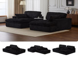 Double Chaise Lounge Chair Indoor,Oversized Upholstered Sleeper Cloud Couch,Deep Seat Luxury Sofa 36926100