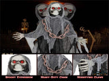 6.4 ft Halloween Standing Grim Reaper Automatic Arm Movement 08131336