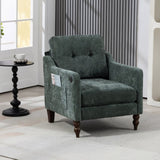 Accent Comfy Chenille Chair w/USB charging port,Mid,Soft,High-support Rebound Sponge,Ergonomic W2715P312490