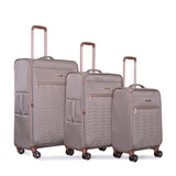 4-Piece Set ,Softshell Suitcase Spinner Wheels Terylene Sets Carry On Suitcase W284P154705