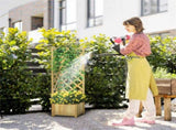 Wooden Climbing Vine Raised Garden Bed for Balcony Gardening, Planter with Trellis for Flowers 53242736