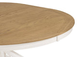 Retro Functional Extendable Dining Table with a 12" Leaf for Dining Room and Living Room 64554681