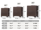 20"/24"/28" 3 pcs/set in ABS Spinner Wheel Luggage, Carry on Suitcase, Matching Color, TSA 53722033