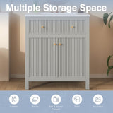 30'' Bathroom Vanity with Ceramic Sink, Free Standing Single Vanity Set with Soft Closing Doors, N710P228367E