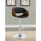 Black and Chrome Adjustable Bar Stool B062P153497