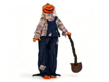 5.3FT Halloween Pumpkin Man Animatronic Prop, Sound & Motion Activated with Waving Nail Hands, 94850192