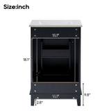20 Inch Modern Small Bathroom Vanity Cabinet With Ceramic Basin- 20*14.5*33.3 Inches,Ample N729P170386B