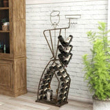 Unique Design Wine Bakers Rack, Freestanding Wine Rack with Storage Bottle, Wine Storage Home Bar W2167P202396