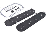 Black Cast Aluminum Tall LS Valve Covers with Coil Mounts For GM LS1 LS2 LS3 80869958