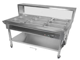 9-Pan Commercial Food Warmer with Dividers, Professional Buffet Catering Food Warmer, Electric Steam 79229479