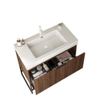 YOLAN 30" Freestanding Plywood Cabinet without basin, Retro Walnut W2615P246651