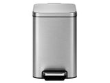 Bedroom / Office Trash Can, 2.6 Gallon Small Stainless Steel Step Garbage Bucket Bin with Soft Close 16846957