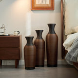 Desktop Vase, Brown Decorative Floor Vase, Classic and Neat Floor Vase, High Independent Flower W2796P261490