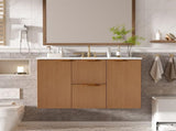36 Inch Single Sink Bathroom Vanity with ceramic Top, MDF Cabinet, Soft Close Doors, Divided N729P417256N