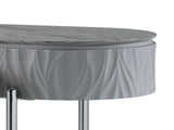 Yukino Gray High Gloss & Chrome Finish Sofa Table B2726P265752