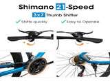 A28250 700C Road Hybrid Bike for Adult , 21-Speed Road Bike Road Bicycle Carbon Steel W2563P237320