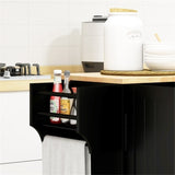 Kitchen Cart/Storage cabinet -Black 71303734