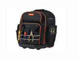 Rolling Tool Backpack, 110 lbs Capacity, Telescoping Handle & Stable Base, for Construction & 12631100