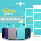 Expandable Hardshell Suitcase Double Spinner Wheels PP Luggage Sets Lightweight Durable Suitcase W284113625