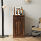 brown walnut color modular wine bar cabinet Buffet Cabinet with Hutch for Dining Room W331P213375
