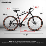 A24301 Mountain Bike 24 Inch Wheels, 21-Speed Mens Womens Trail Commuter City Mountain Bike,High W2563P283261