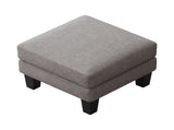 Fabric Ottoman Light Grey W109741864