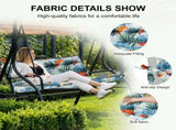 Outdoor Swing Cushions 70 Inch, Waterproof 4" Thick Porch Swing Cushion Replacement with Backrest 70429661