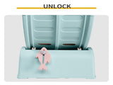 80*34*86CM Light blue PP track connector assembly, circular design with green carpet 1 cat teaser 07017045