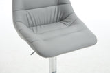 Set of 2 Bar Stools, with Chrome Footrest and Base Swivel Height Adjustable Mechanical Lifting W1249P243518