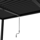 ZNTS 8610J Louver Pergola 10x19FT Aluminum Frame & Louvers W2089P187637