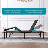 Adjustable Bed Base,Bed Frame with Head and Foot Incline,Anti-Snore, Wireless Control, TXL W1038P147923