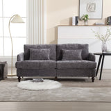 COOLMORE Mid Century Modern chenille Fabric Loveseat sofa, 2-Seat Upholstered Loveseat Sofa Modern W395P151898