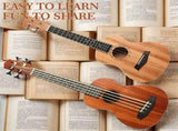 30-inch ukulele bass mahogany body with EQ, comes with cotton bag, capo, strap, picks*3, wrench tool 67959472