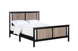 Connelly Reversible Panel Full Bed Black/Vintage Walnut B02263746