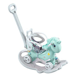 Rocking Horse Toddlers, Balance Bike Ride On Toys with Push Handle, Backrest and Balance Board W509125830