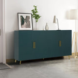 Wood TV Stand with Storage Cabinet & Adjustable Shelves, Media TV Console for Living Room W1445132035