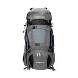 60L Outdoor hiking backpack with internal frame, including rain cover, grey Amazon 48307401