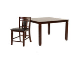 5 Piece Dark Brown Dining Room Set B01682181