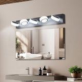 (Same as W1340110593/L2009) LED Modern Black 5-Light Vanity Lights Fixtures Over Mirror Bath Wall W1340P206811