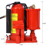 Air Hydraulic Bottle Jack, 12 Ton/24000 LBS All Welded Bottle Jack, 9.8-19.3 inch Lifting Range, W465P146632