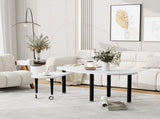 Contemporary rotatable cocktail table solid rubber wood legs, 360 degree rotating coffee table W2899P372754