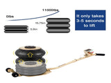 Air Jack, 5 Ton/11000 lbs Triple Bag Jack, Bag Jack Lift Up to 15.75 Inch, 3-5S Fast Lifting 31918313