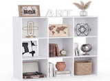 9 Cube Storage Organizer, Open Corner Bookshelf with Removable Back Panels for Living Room Be 30996872