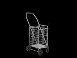 Shopping Cart with Shelf,Grocery Cart on Wheels, Foldable Utility Shopping Carts with Double Basket 83512660