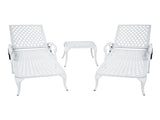 Aluminium Cast lounge chair 1pcs white W640P292968