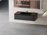 36'' Floating Bathroom Vanity with Sink, Wall-Mounted Striped Bathroom Storage Cabinet with W1573P265198