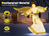 5.2 ft Christmas Pre-Lit Angel with Halo, Christmas Decorations 05994455